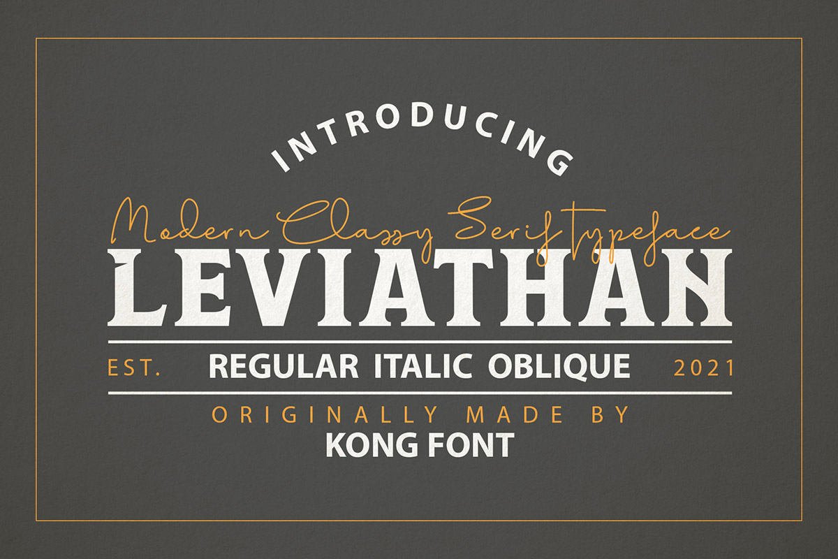 Leviathan Font