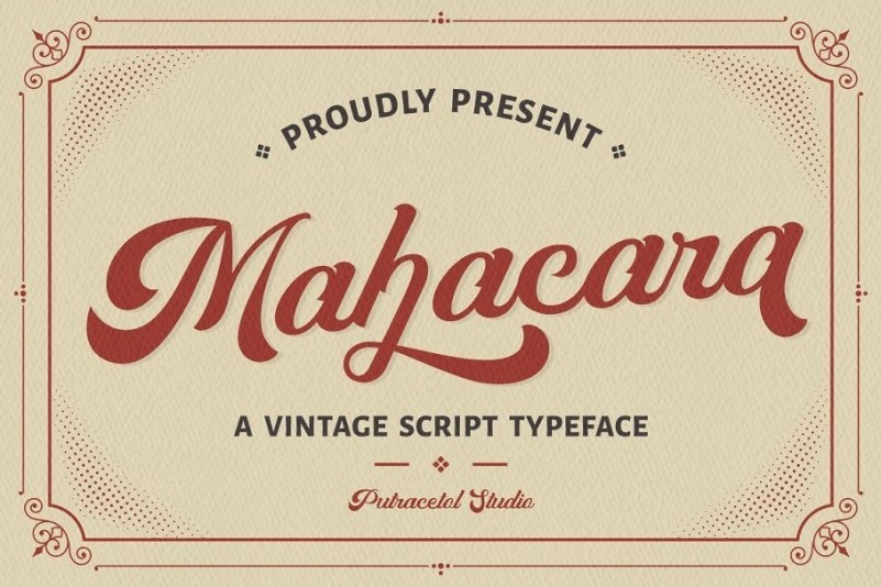 Mahacara Vintage Script Font