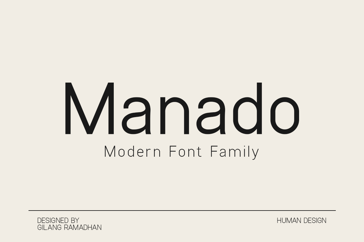 Manado Font Family