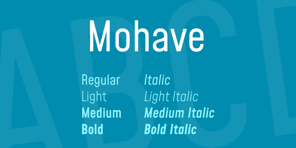 Mohave Font Family