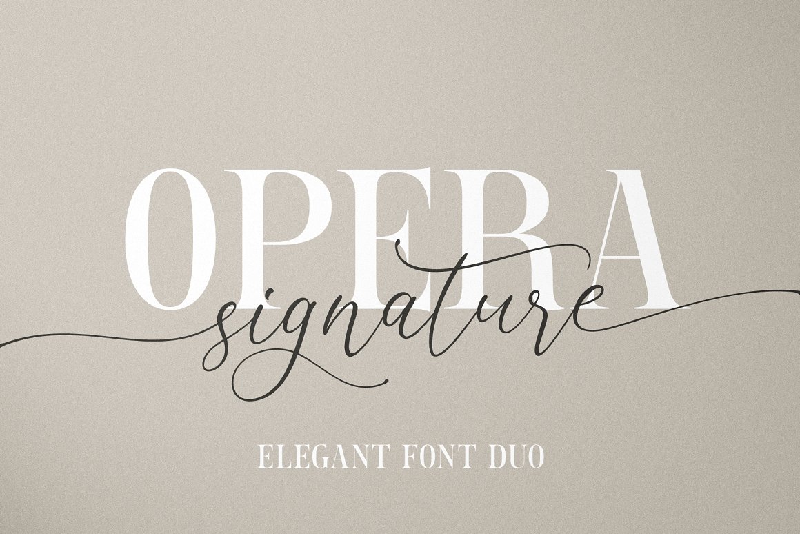 Opera Signature Font Duo