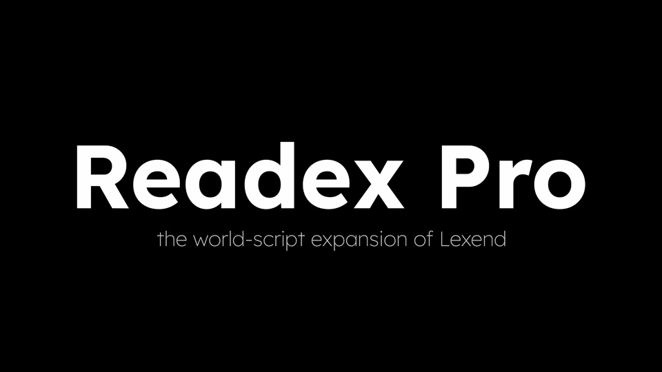 Readex Pro Font