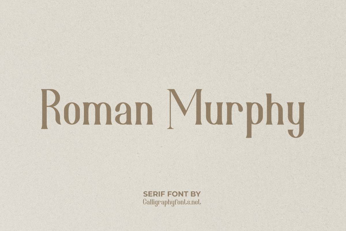 Roman Murphy Font