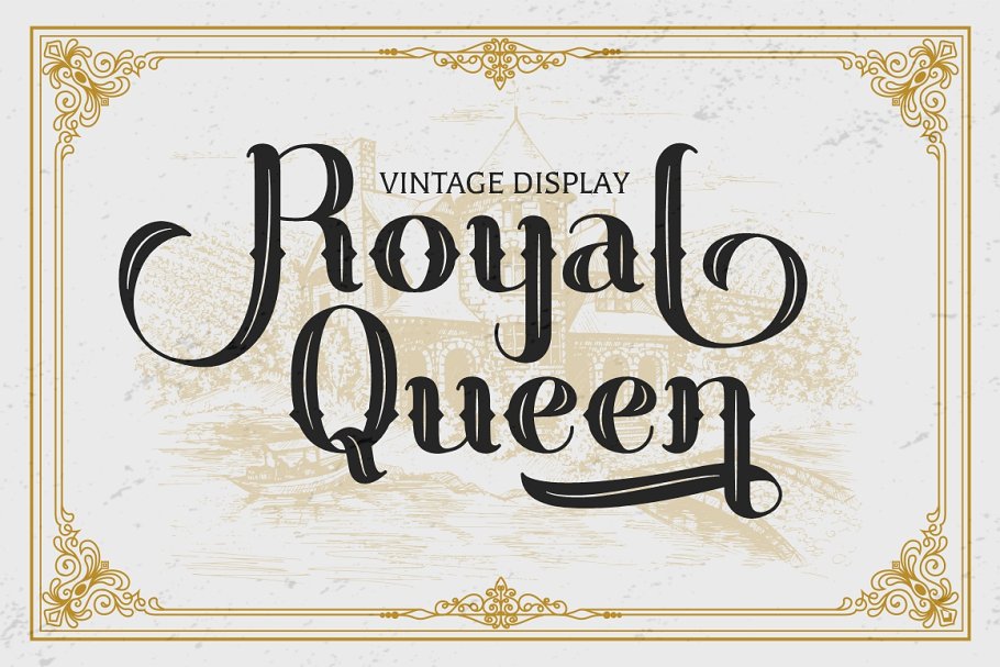 Royal Queen Vintage Display Font