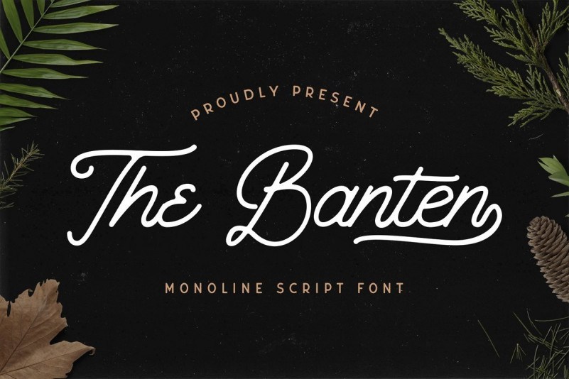 The Banten Monoline Script Font