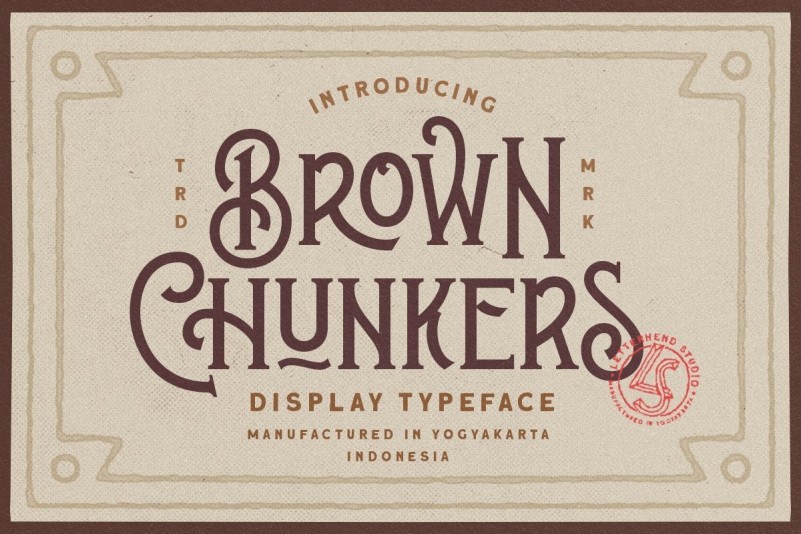 Brown Chunkers Display Typeface