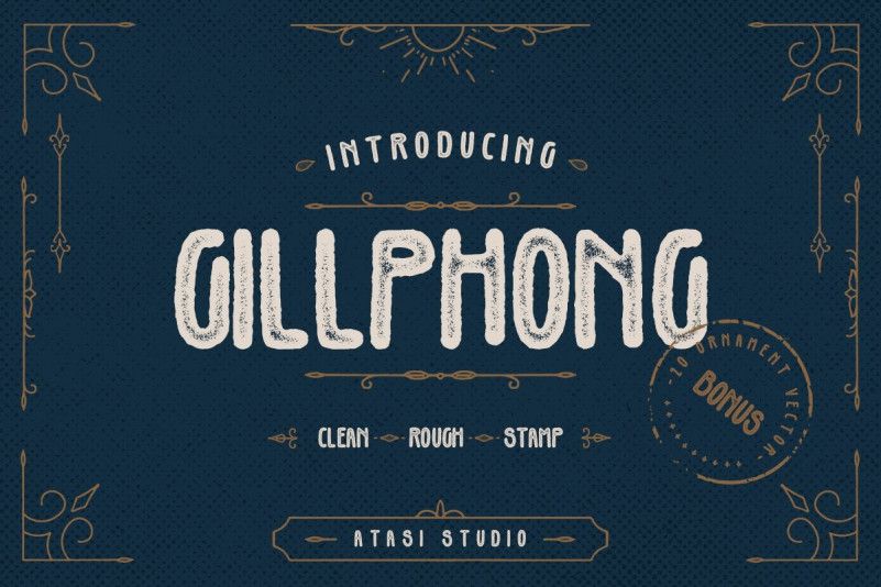 Gillphong Display Font