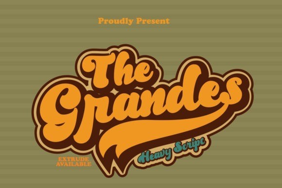 Grandes Vintage Bold Script Font