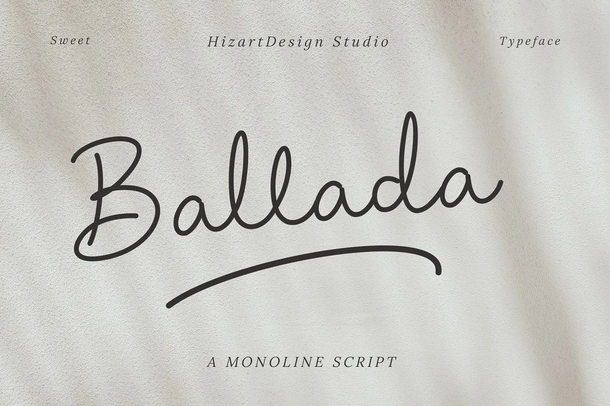 Ballada Monoline Font