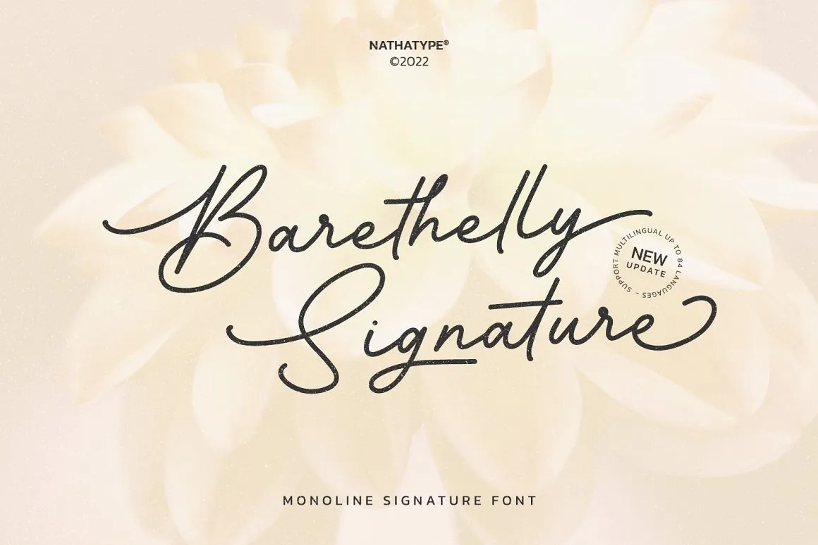 Barethelly Signature Font