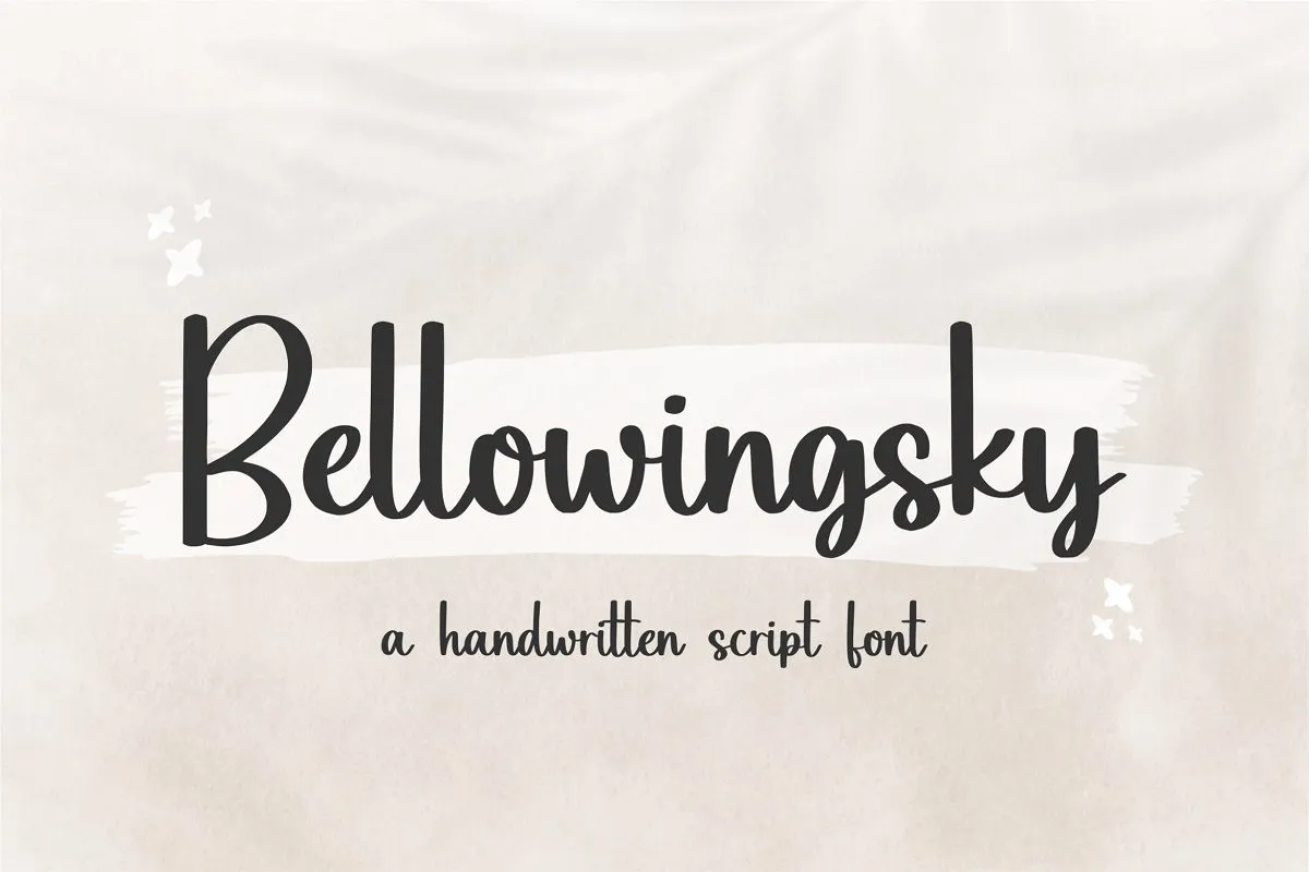 Bellowingsky Font