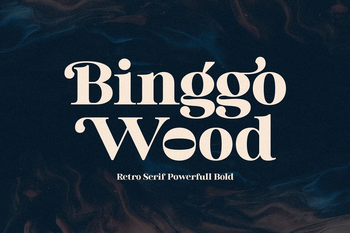 Binggo Wood Font
