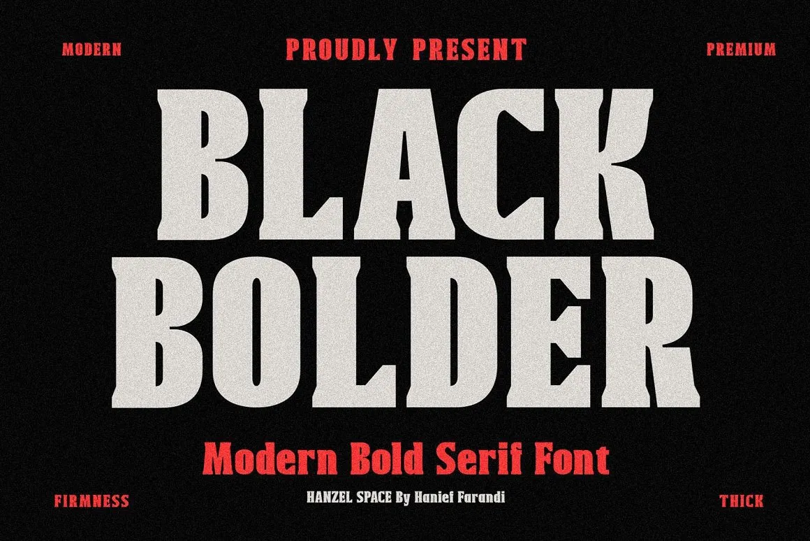 Black Bolder Font