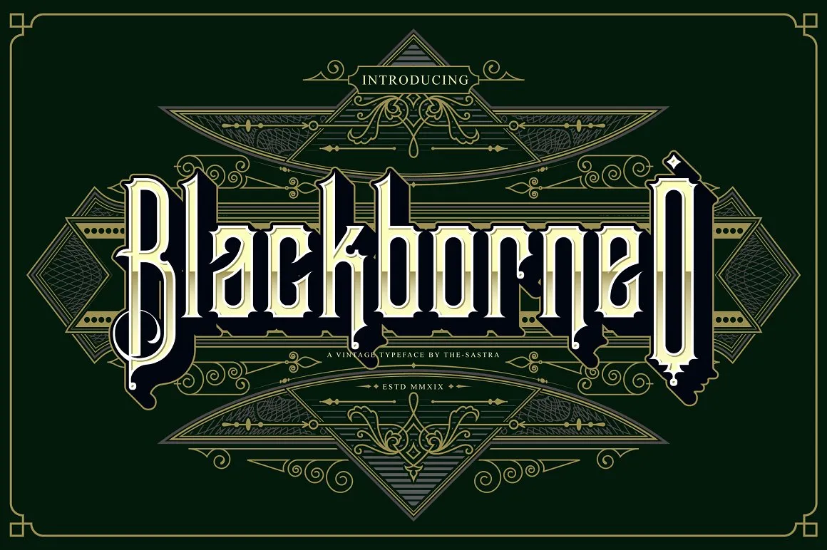 Blackborneo Font