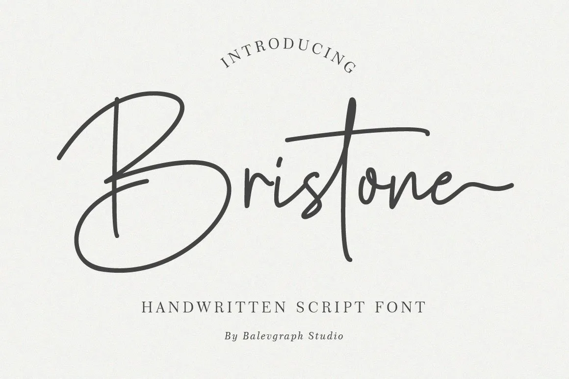 Bristone Handwritten Font