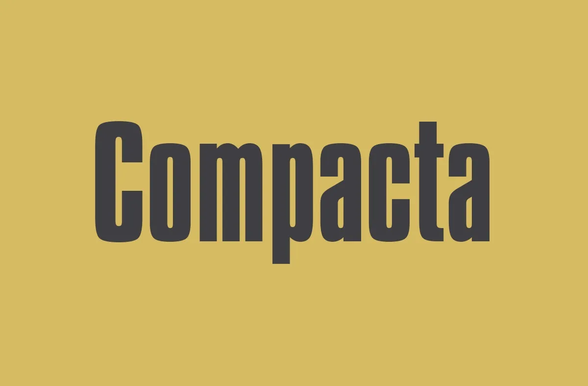 Compacta Font