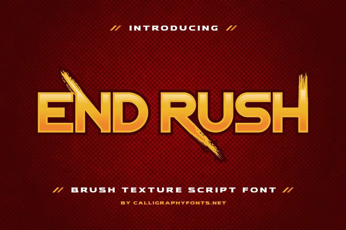 End Rush Font