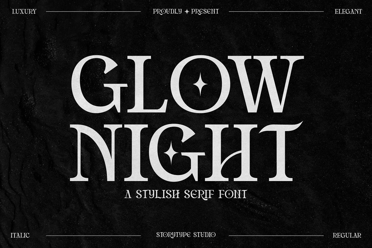Glow Night Font