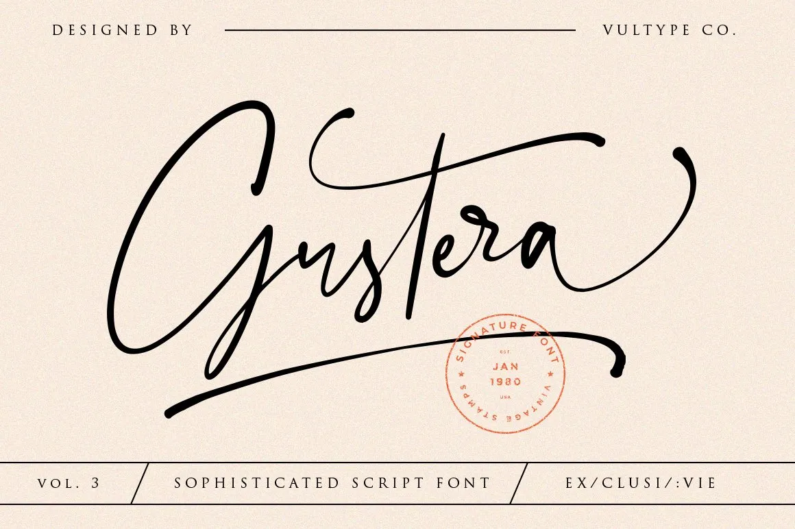Gustera Font