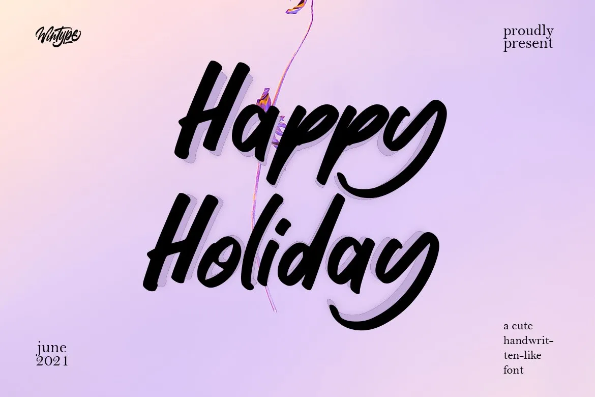 Happy Holiday Font