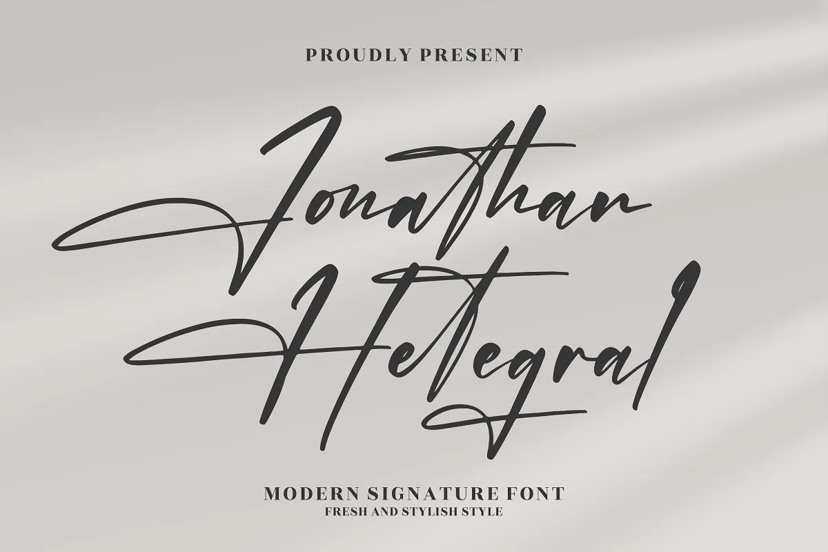 Jonathan Hetegral Font