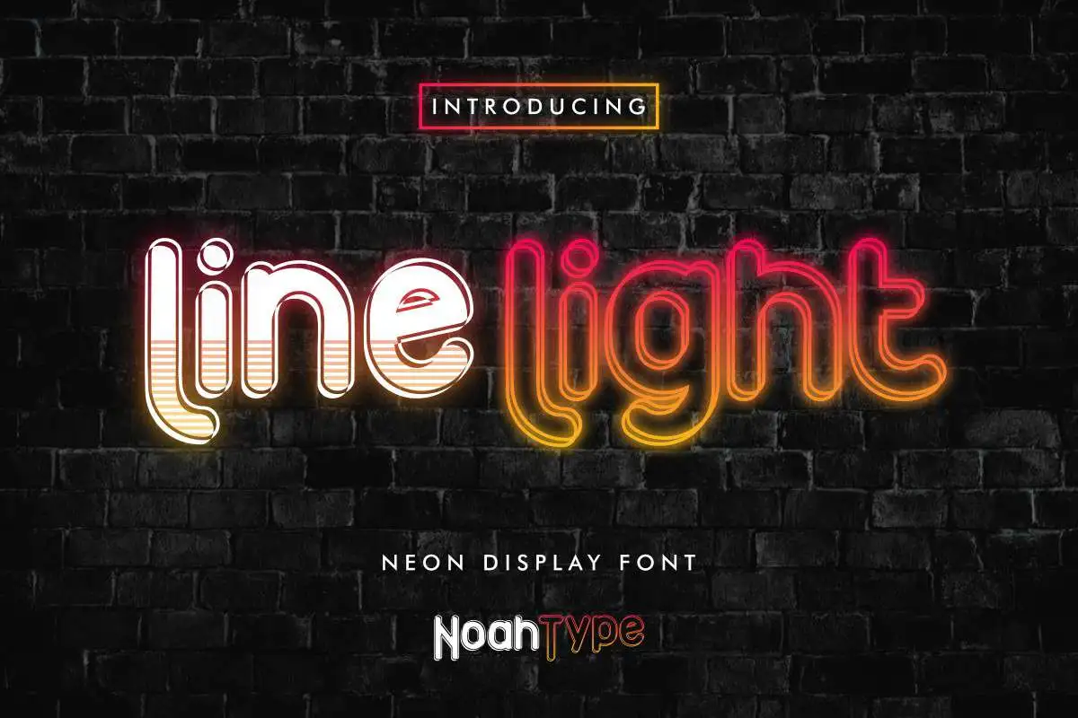Line Light Font