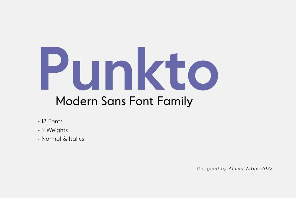 Punkto Font Family