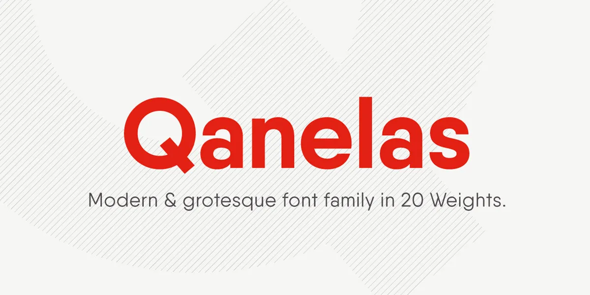 Qanelas Font Family