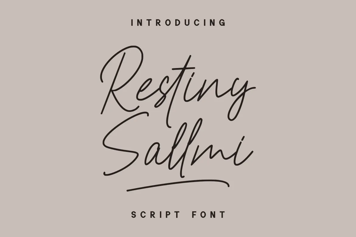 Restiny Sallmi Font