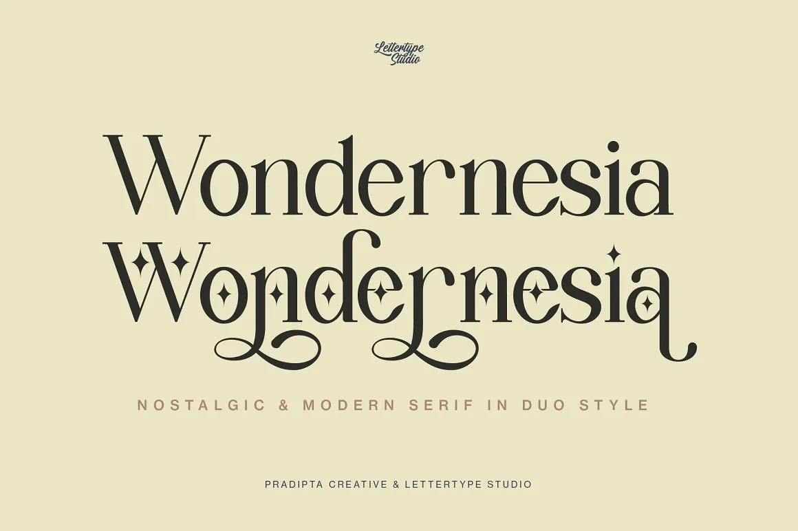 Wondernesia Nostalgic Font