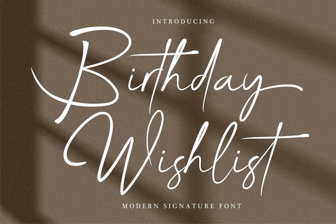 Birthday Wishlist Font