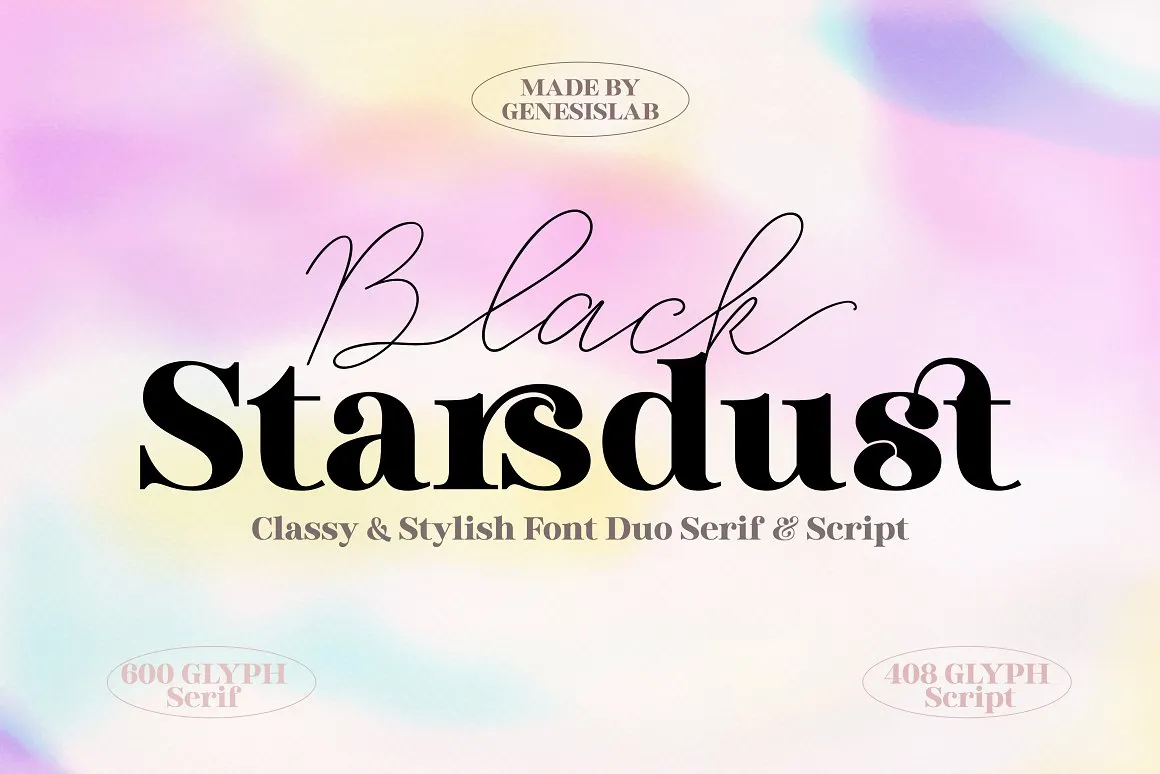 Black Starsdust Font