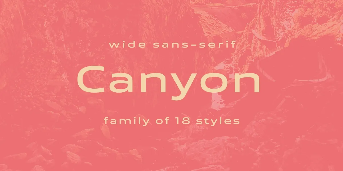 Canyon Font Family