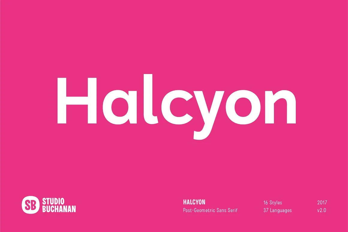 Halcyon Font