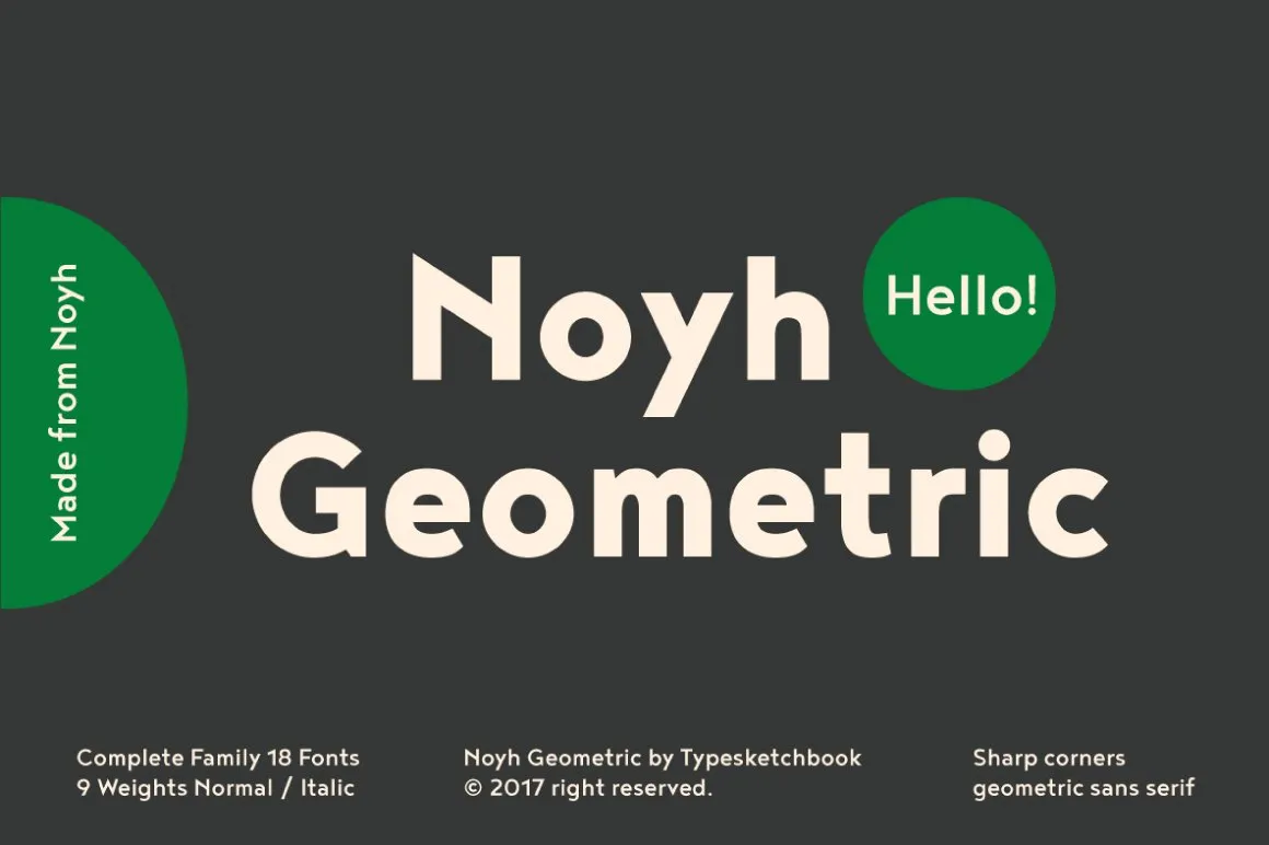 Noyh Geometric Font