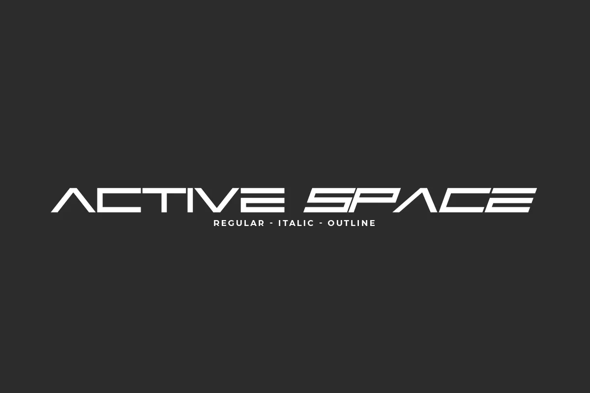 Active Space Font