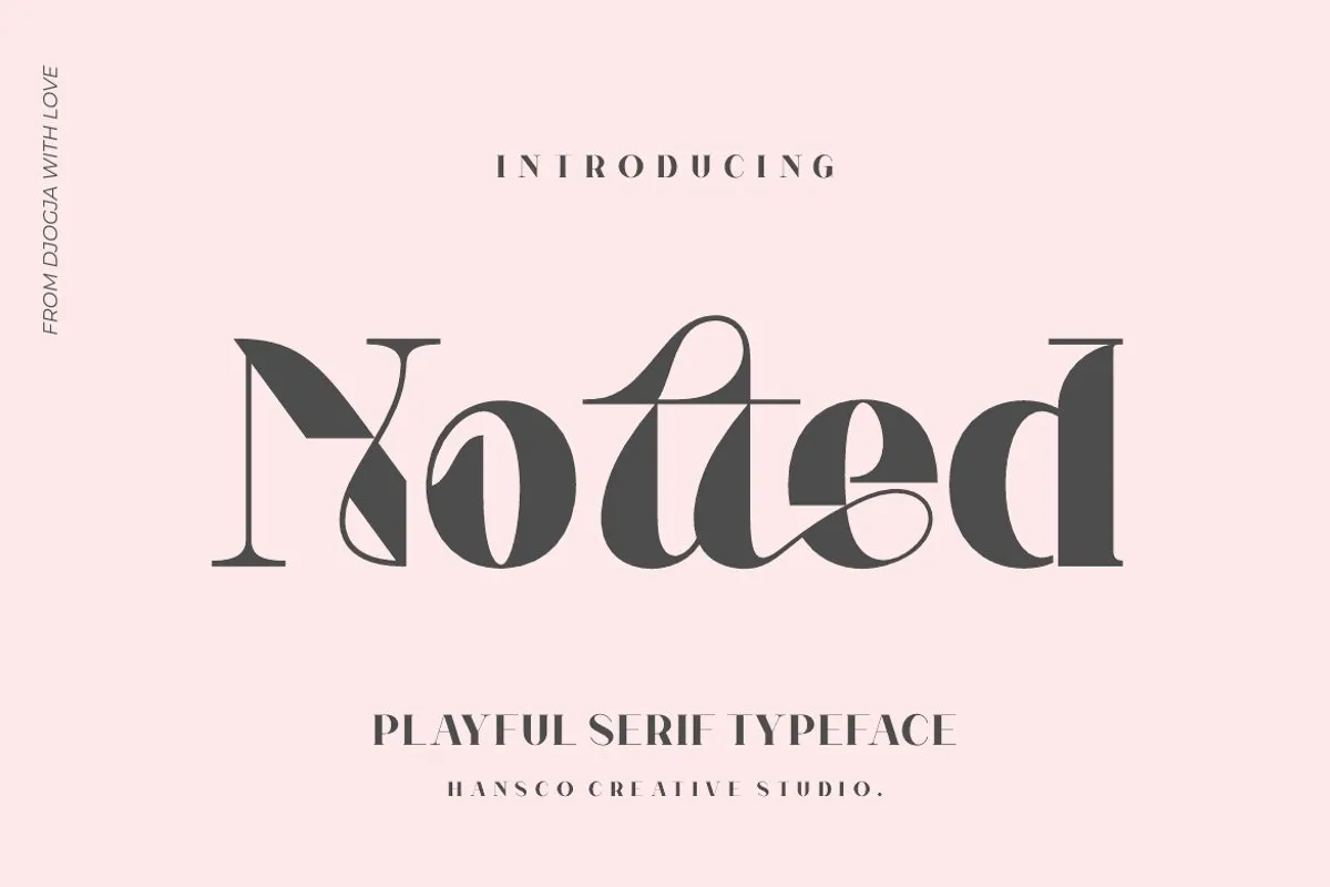 Notted Typeface