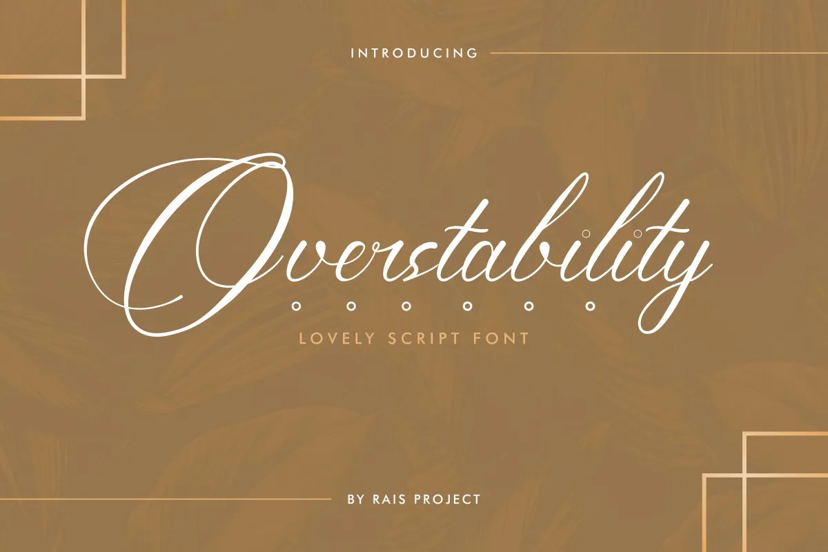 Overstability Font