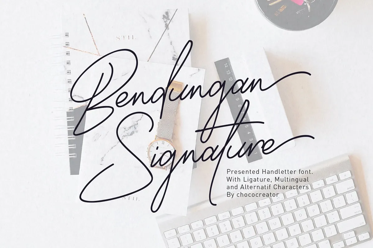 Bendungan Signature Font