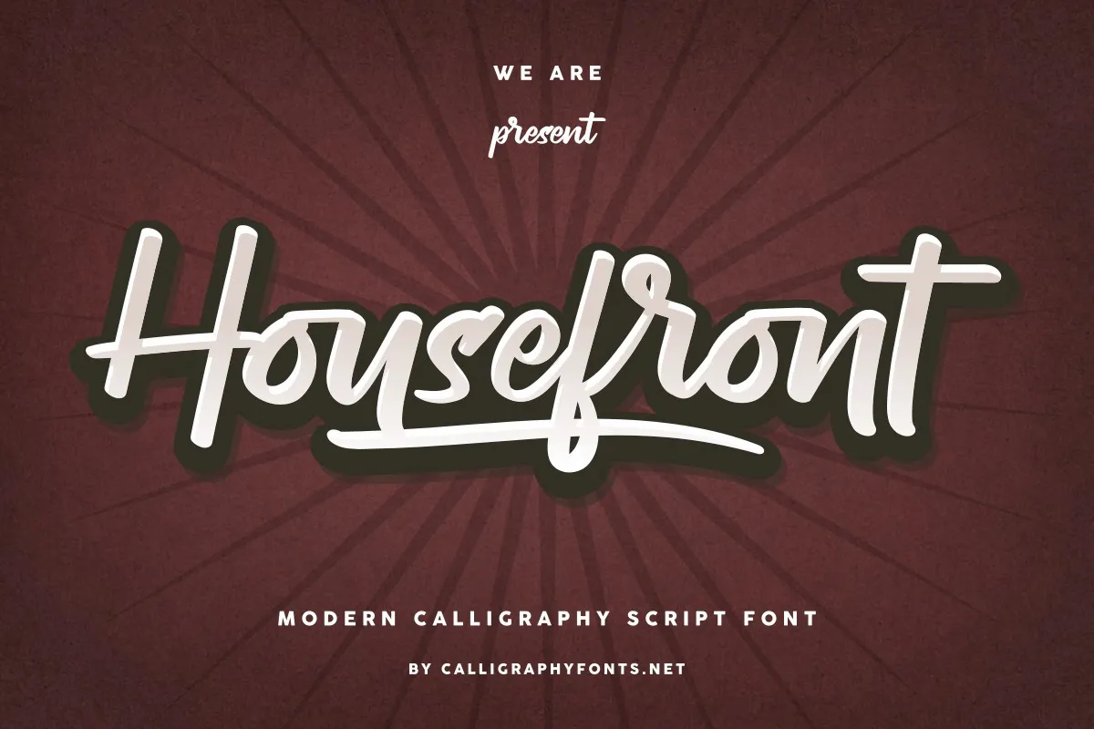 Housefront Font