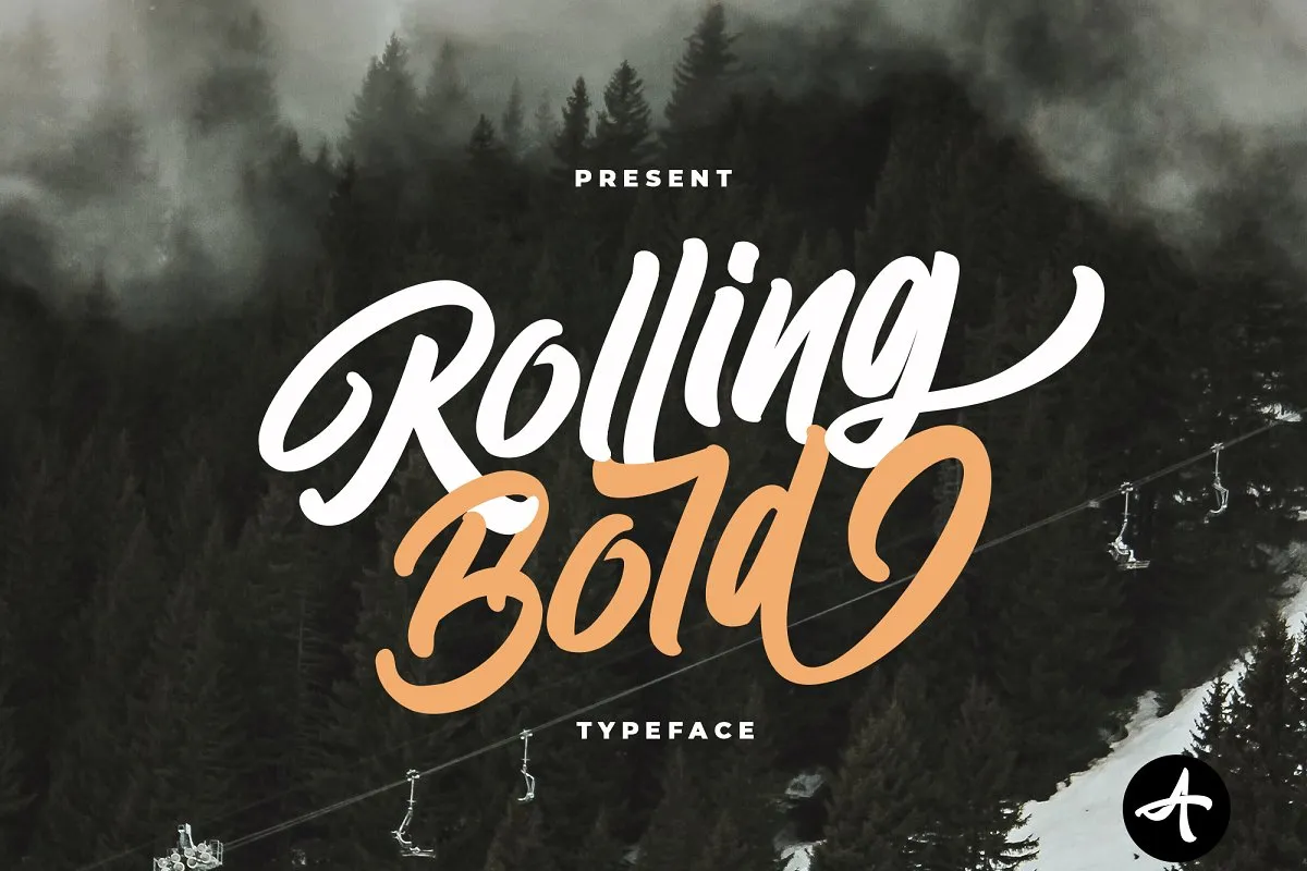 Rolling Bold Typeface