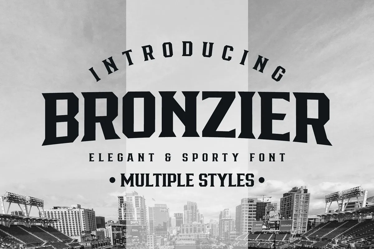 Bronzier Sporty Serif Font Family