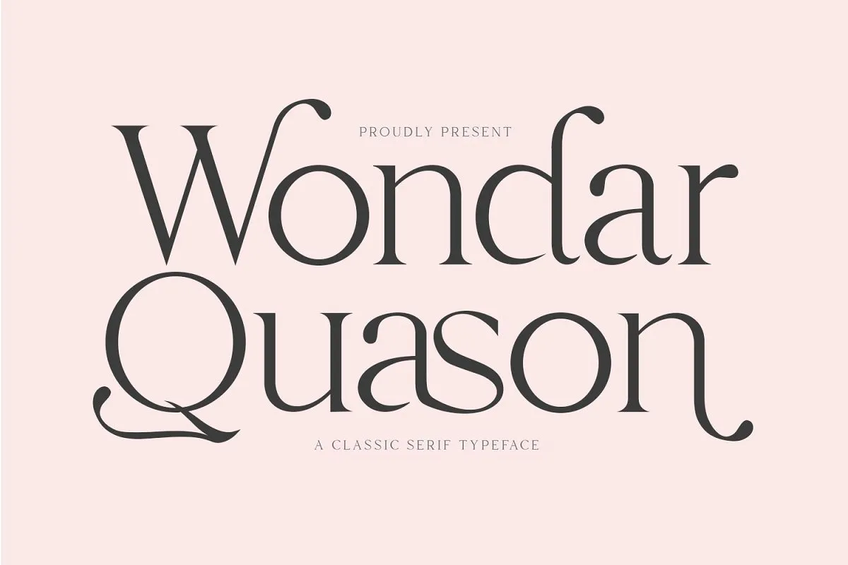 Wondar Quason Classic Serif Typeface