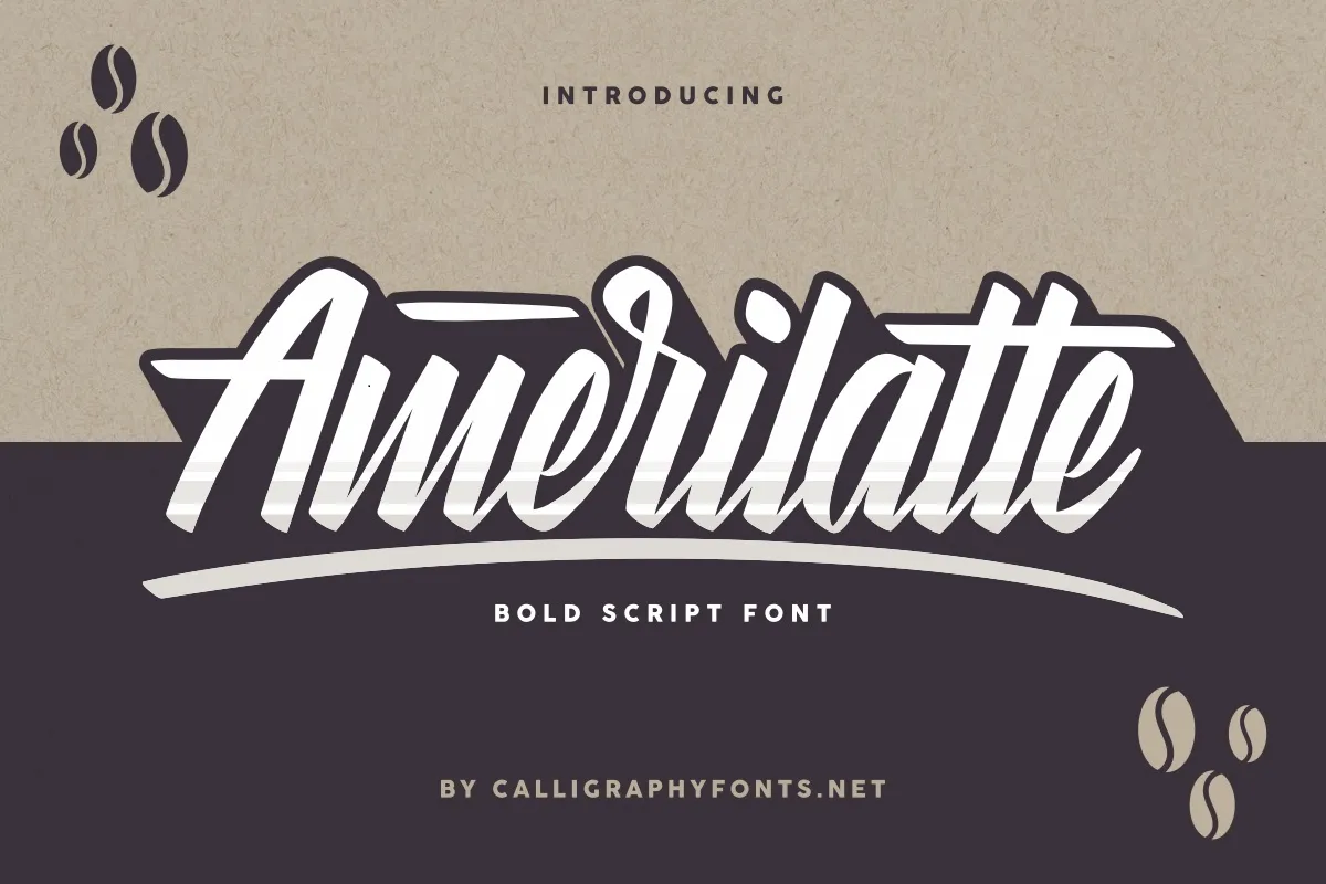 Amerilatte Bold Script Font