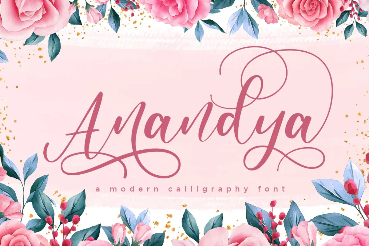 Anandya Calligraphy Script Font