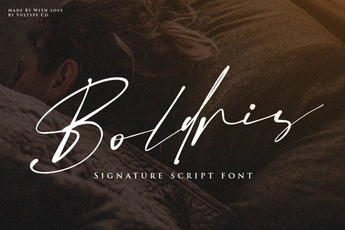 Boldris Signature Script Font