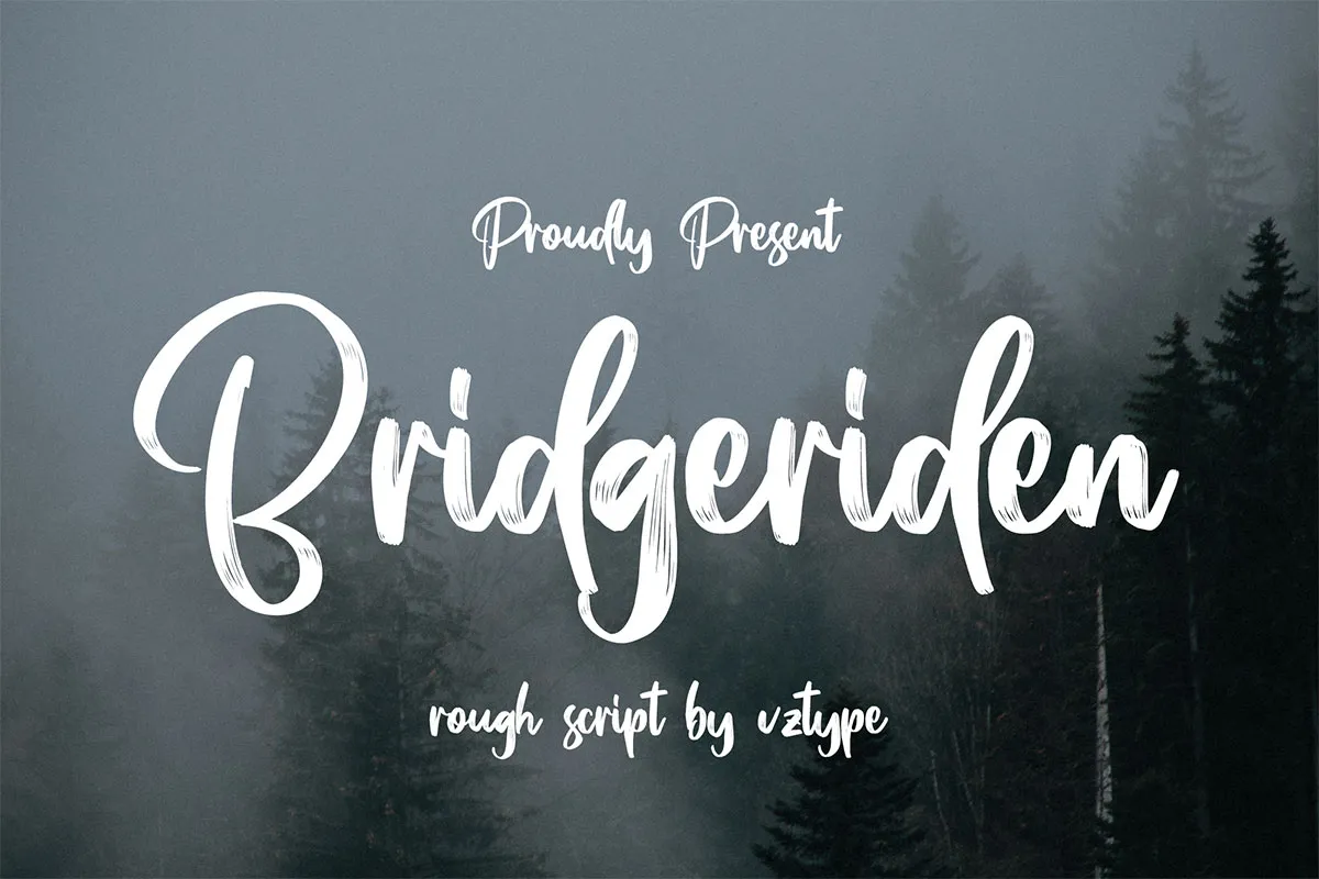 Bridgeriden Brush Script Font