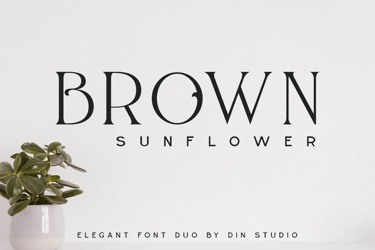 Brown Sunflower Serif Font
