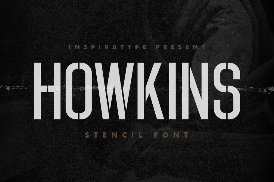 Howkins Stencil Display Font