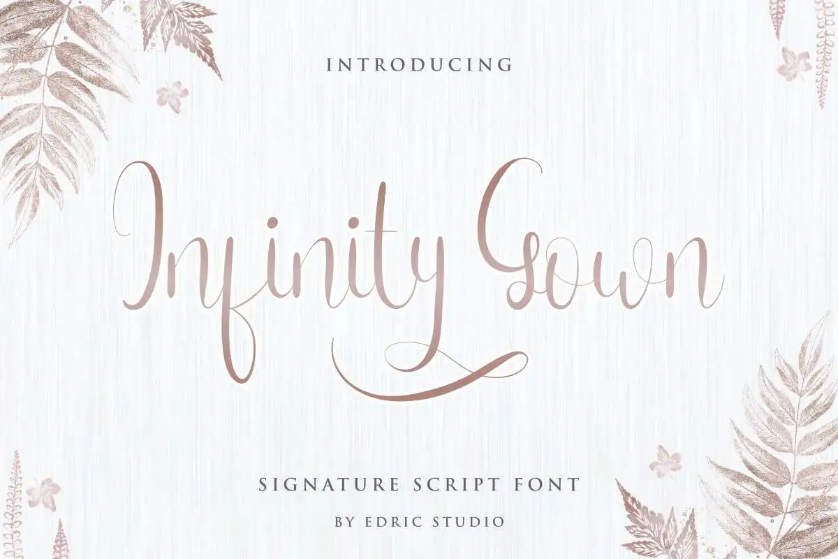 Infinity Gown Calligraphy Script Font